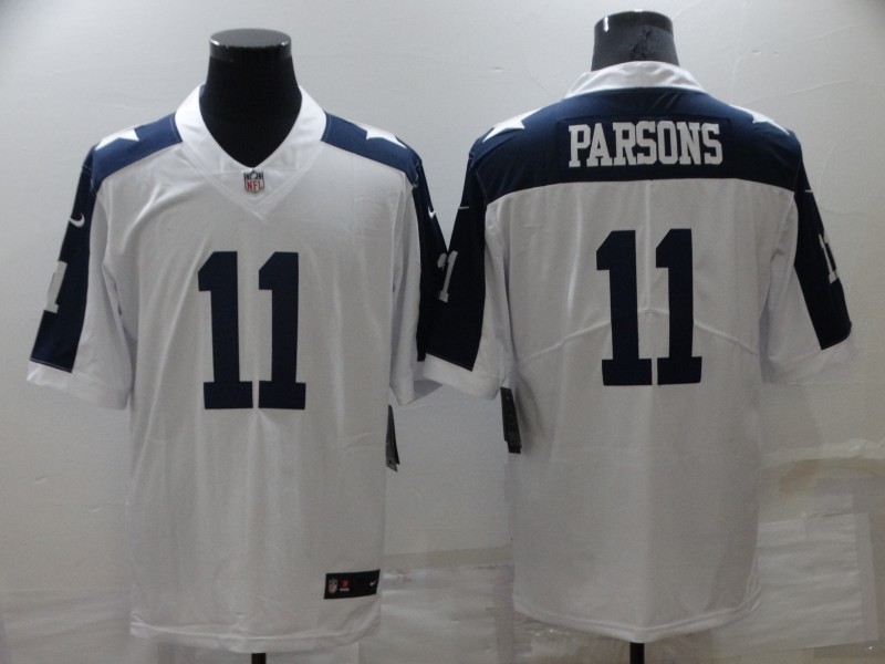 Men's Dallas Cowboys Micah Parsons #11 White Jersey